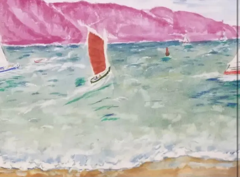 Regatta — watercolor by Wade Norman