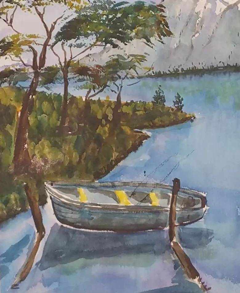 Still Water — watercolor by Wade Norman